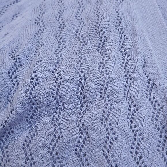 Apt 9 Womens Purple Lavender Tie Front Lightweight Wavy Knit Cardigan Medium NEW - Picture 10 of 11